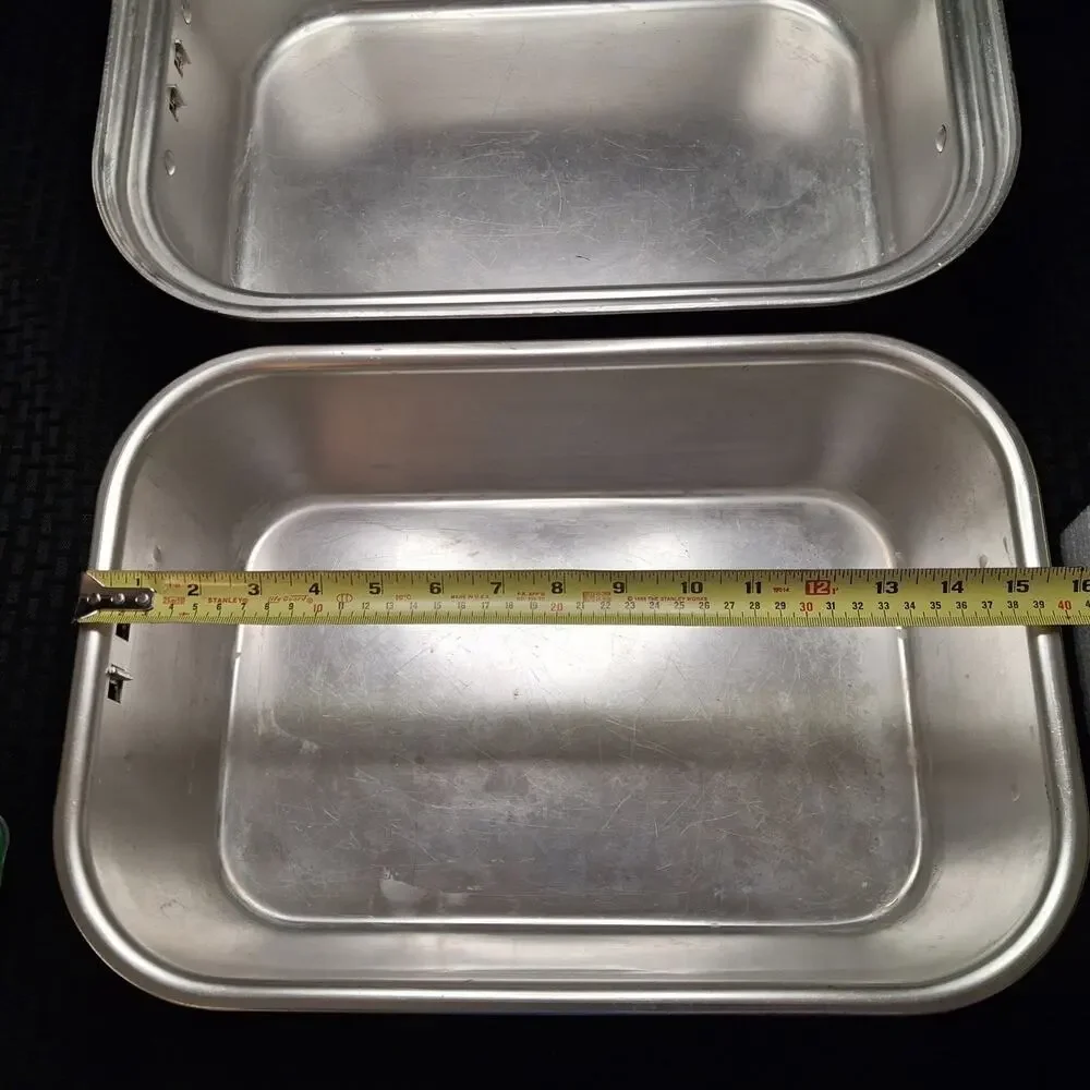 Vintage Wear Ever Aluminum Roaster Pan 825 And Vented Cover 818 Set